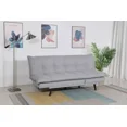 thumbnail image 2 of Light Gray Convertible Sofa Bed, Click Clack Mechanism Futon Sofa Couch, Plush Pillow Top Tufted Sofa, 2 of 6