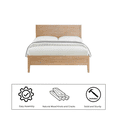 thumbnail image 4 of Alaterre Furniture Arden Platform Queen Bed Frame, 6 Drawers, Ample Storage, Sleek Design, Durable Wood, Modern Furniture, Light Driftwood, 4 of 13