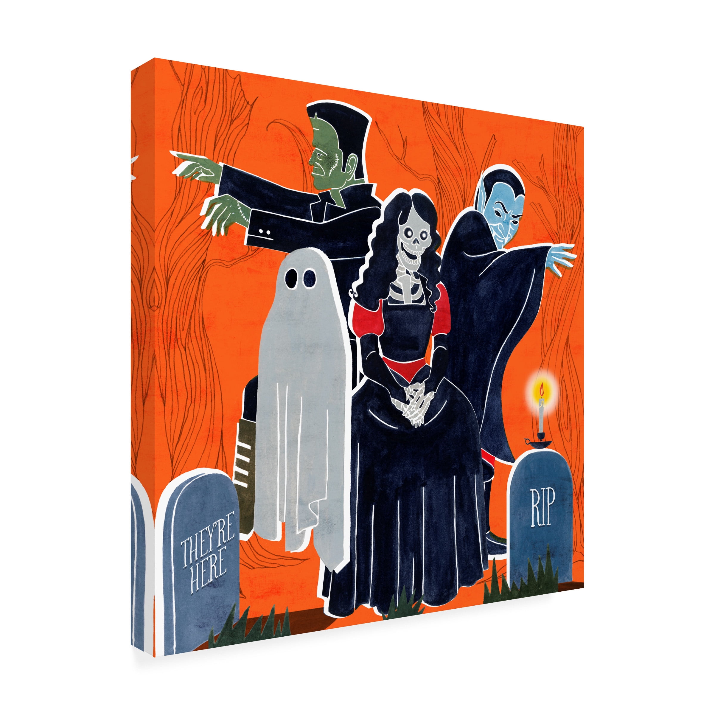 Grace Popp 'Graveyard Gang I' Canvas Art