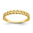 thumbnail image 1 of Solid 14k Yellow Gold Chain Link Band Ring Size 5.5, 1 of 6