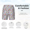 thumbnail image 6 of Picia Tulips Flowers pattern Mens Swim Trunks with Compression Liner Stretch Beach Shorts Quick Dry with Zipper Pockets No-Chafing Board Shorts-3X-Large, 6 of 9