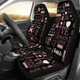 thumbnail image 2 of Breast Cancer Awareness Emblems Car Seat Covers Pack of 2 Universal Front Seat Protective Cover, 2 of 6