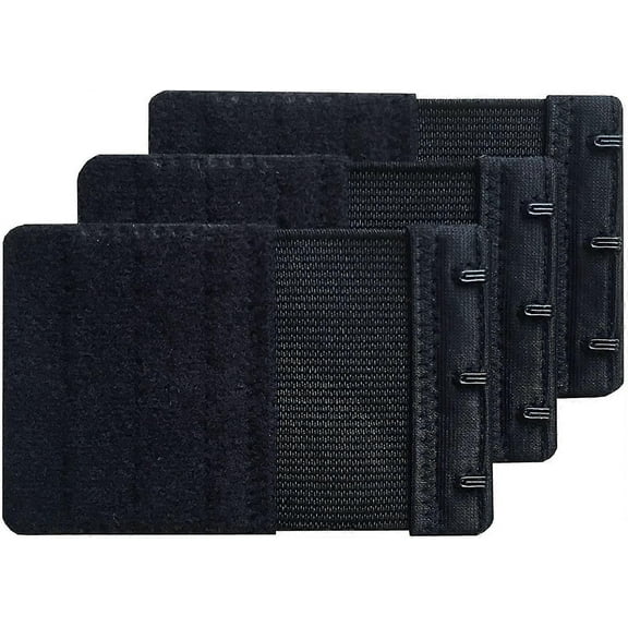 Women's Pack Of 3 Soft Comfortable Extension 3 Hook Bra Extenders5.7 Cm
