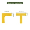 thumbnail image 2 of Unique Bargains Court Line Marker Set, Pickleball Court Marking Kit Throw Down Markers for Outdoor Court Yellow, 2 of 6