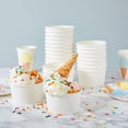 thumbnail image 3 of Juvale Ice Cream Cups - Disposable Paper Bowls & Dessert Cups for Sundae Bar Supplies - Leak-Resistant Gelato Bowls for Ice Cream Socials - 5 oz, White, 100 Count, 3 of 10