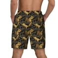 thumbnail image 4 of Fotbe Squirrel Gathering Nuts Men’s Swim Trunks Quick Dry Swim Shorts Board Shorts with Mesh Lining-, 4 of 9