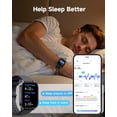 thumbnail image 4 of Toobur Reloj Inteligente Para Hombres Y Mujeres, Compatible Con Android E Ios, Respuesta De Teléfono, Hacer Llamadas, Rastreador De Fitness, Frecuencia Cardíaca, Seguimiento De Sueño, 100 Deportes, Ip, 4 of 7