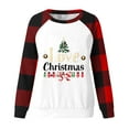 thumbnail image 4 of BLTIBY Christmas Shirts for Women Xmas Tree Vintage Graphic Tee Long Sleeve Tops Holidays O-Neck Pullover Baseball T Shirt Blouse White 4 XL, 4 of 4