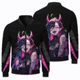 thumbnail image 2 of Nueva chaqueta con estampado de personajes de dibujos animados en 3D para hombre, abrigo deportivo para exteriores, todoterreno, cortavientos, ropa informal de moda para hombre, 2 of 4