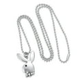 thumbnail image 3 of 2023 - Collier Lapin Playboy Chaîne Rolo 24 Pouces en Acier Inoxydable 304, avec Alliage de Zinc Antique Play Boy Rabbi, 3 of 5