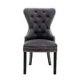 thumbnail image 3 of Porthos Home Caja Tufted Velvet Dining Chairs with Rubberwood Legs (Set of 2), 3 of 6