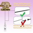 thumbnail image 4 of Funny Sloth Retractable Badge Reel Holder For And Students | Durable Nylon Clip ID Card Accessory, 4 of 7