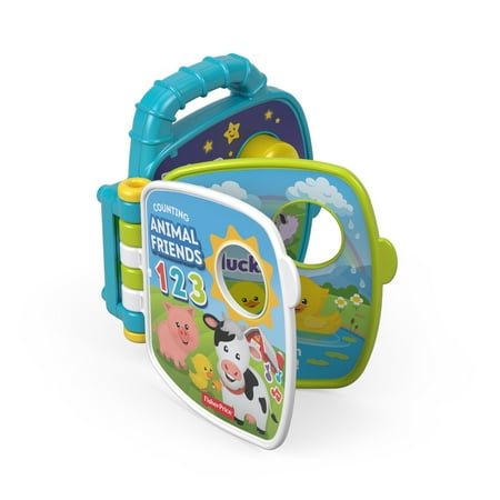 Fisher-Price - Laugh & Learn Counting Animal Friends Learning Book - Blue