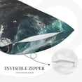 thumbnail image 3 of Honeii Wave Ocean Animal Shark Decorative Throw Pillow Case - Elevate Your Couch, Sofa, or Bed with Stylish Home Decor, Perfect Gift Idea-20"x30", 3 of 6