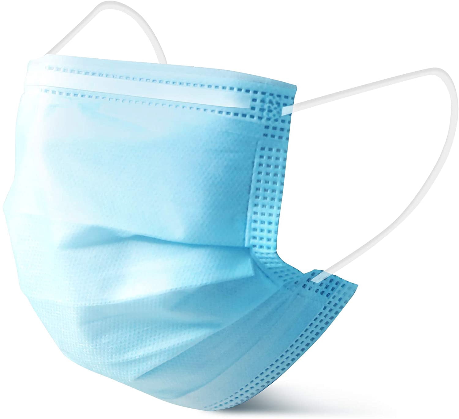 K-Cliffs Face Mask 500pcs Disposable Masks with Elastic Ear Loops | 3-Ply Breathable Non-Woven 3 Layer Protection
