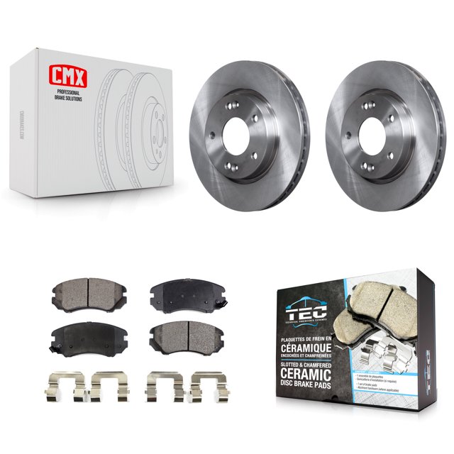 Transit Auto Front Disc Brake Rotors and Ceramic Pads Kit for Car Hyundai Elantra K8T-100514
