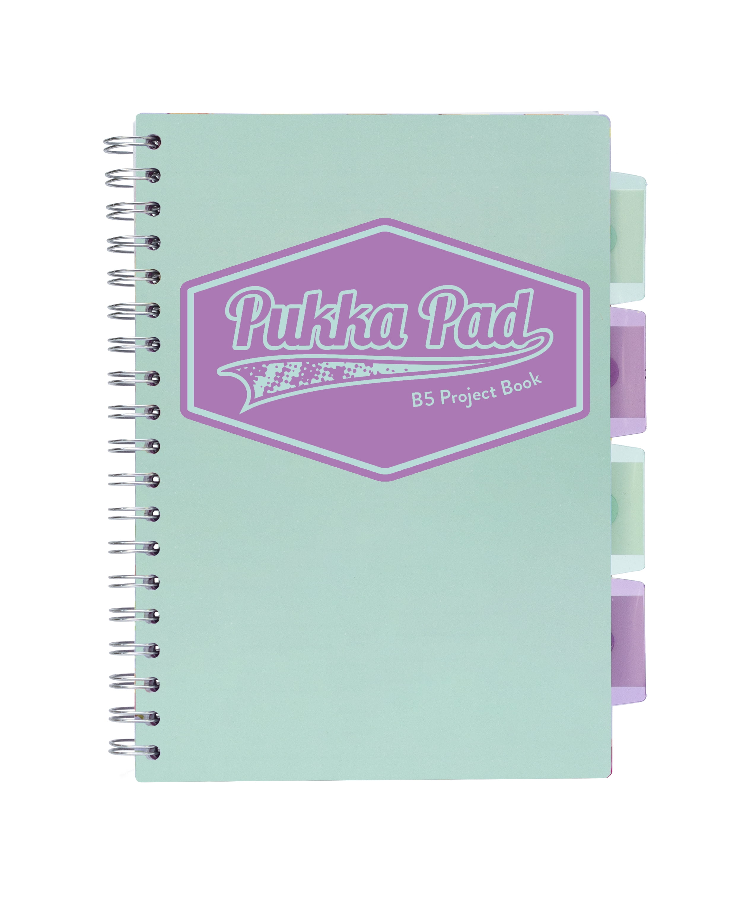 Pukka Pad Pastel 5-Subject Divider Notebook - 3 Pack