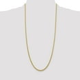 thumbnail image 3 of Diamond2Deal 14K Yellow Gold 2.75mm Semi-Solid Wheat Chain Necklace for Women 30", 3 of 6
