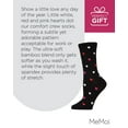 thumbnail image 7 of MeMoi Delicate Hearts Bamboo Blend Crew Socks - Mens - Male, 7 of 7