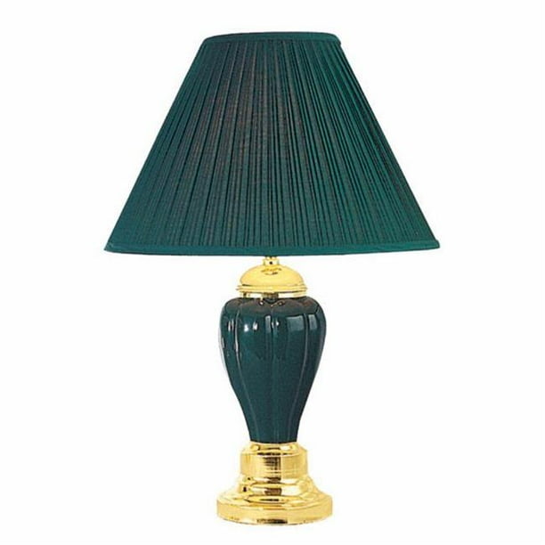 Benzara BM141718 Lampe de Table de Style Traditionnel - Lot de 6&44; Vert Chasseur