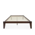 thumbnail image 6 of Caroline 14" Full Platform Bed Frame, No Headboard, Modern, Solid Wood Bed, Walnut, 6 of 17