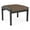 Castillo Brown, variant on Lenox Wood Reception Waiting 18" 1-Seat Bench / Black Wood / Light Gray