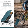 thumbnail image 6 of Wallet Case for Google Pixel 6A 2022,Magnetic Protect PU Leather Flip Case with Card Holders RFID Blocking Kickstand Shockproof Protection Case for Google Pixel 6A 2022 (Teal), 6 of 9