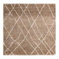 thumbnail image 3 of Unique Loom Soft Touch Shag Collection Area Rug - Dora (8' Square Khaki/Ivory), 3 of 7