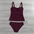 thumbnail image 3 of Women's Split Body Tie-Design Tankini Set S-XXL, 3 of 5