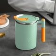 thumbnail image 4 of Taza de Café de Acero Inoxidable con Tapa y Asa – Termo de Viaje de Doble Pared al Vacío de 450ml, Taza Térmica Reutilizable para Bebidas Calientes y Frías, Verde para Hogar Oficina Camping, 4 of 8