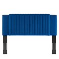 thumbnail image 3 of Headboard, Rivet Nailhead, Tufted, Twin, Blue Navy, Velvet, Mid Century Bedroom, Modern Contemporary Boutique HB35236, 3 of 9