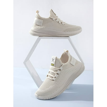 

Knit Detail Lace-up Front Running Shoes Women‘s Footwear