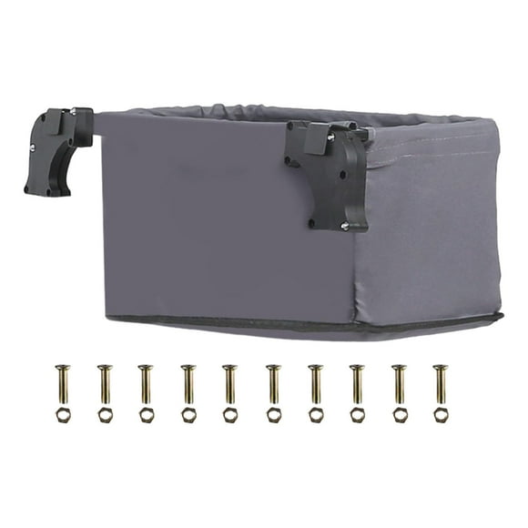 koolsoo Folding Wagon Cart Tail Pocket Cart Bag Wagon Basket for Beach Garden Picnic Gray
