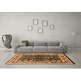 thumbnail image 3 of Ahgly Company Indoor Round Oriental Brown Industrial Area Rugs, 7' Round, 3 of 4