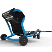 EzyRoller: Pro X - Aqua Blue - Ride-On Scooter, Cambering Motion, Pedal Free Cart, Hand Brakes, Extendable Frame, 220lb Capacity, Kids-Teens-Adults 9+