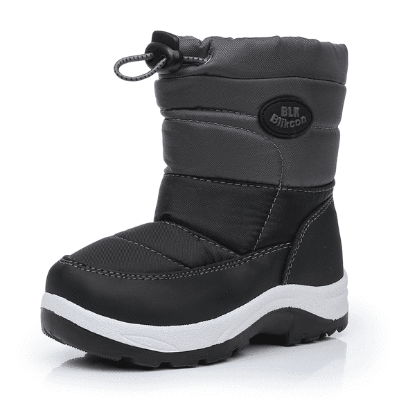 Blikcon Kids Snow Boots Boys Girls Lightweight Slip Resistant Waterproof Winter Boots (Toddler/Little Kid)