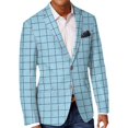 thumbnail image 1 of Men's Casual Slim Fit Vintage Sport Coat, Two-button Single Breasted Jacket, 1 of 2