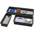 thumbnail image 3 of Madesmart Classic - Paquete de 3 bandejas de granito, colección clásica, almacenamiento multiusos, forro de agarre suave y patas de goma antideslizantes, duradero, sin BPA, 3 of 7