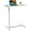 White, variant on WoofPaw Adjustable Overbed Bedside Table with Wheels, Rolling Laptop Table, Pneumatic Adjustable Hospital & Home Use Bed Table, Mobile Standing Desk,White
