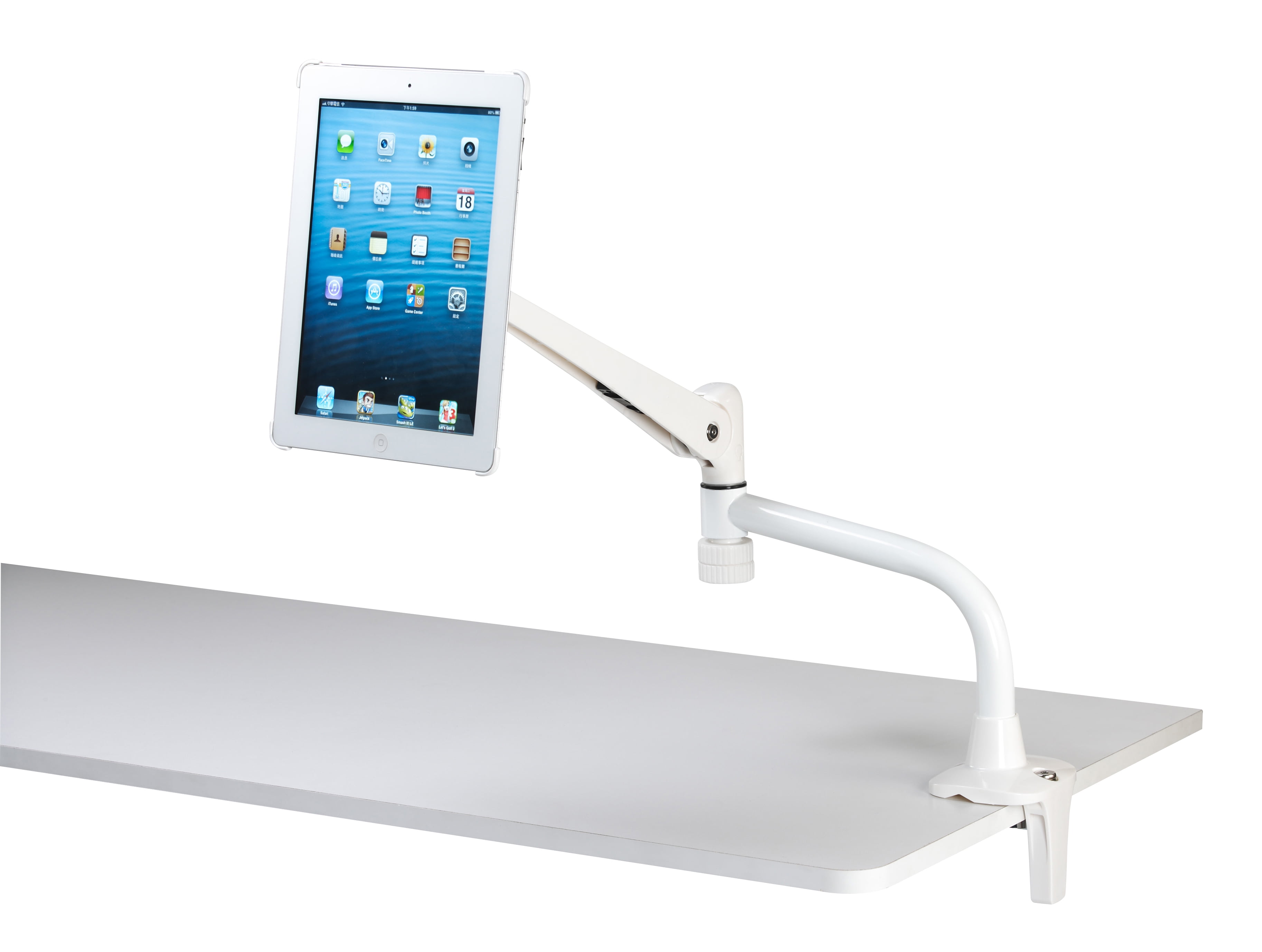 Cotytech Articulating Desk and Tube Mount for iPad 2, 3 and 4