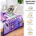 thumbnail image 4 of LHSHID Dancer Gifts Blanket Dance Life Flannel Fleece Throw Blankets for Sofa Couch Bed Office All Season 40"x50", 4 of 7