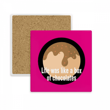

Life Was Like A Box Of Chocolates Coaster Cup Mat Mug Subplate Holder Insulation Stone