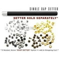 thumbnail image 4 of 200 Pack Leather Rivets Single Cap Rapid Rivet Metal Stud Fasteners Round Cap for Bag Belt Wallet Leather Craft (Antique Brass, 6MM), 4 of 5