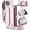 Pink, variant on For iPhone 13 Mini Crossbody Wallet Case with Card Slots Zipper Pocket,PU Leather Magnetic Flip Folio Wristlet Shoulder Strap 3-in-1 Crossbody Phone Case Wallet for Women Men,Hotpink