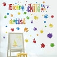thumbnail image 1 of Adhesivos de pared con la frase inspiradora «Cada niño es un artista», 1 of 3