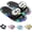 Black, variant on Light Up Slippers For Women, Sensor Glow Sandals Cute Cartoon Eyes, Motion Sensor LED Slides, for Teens Adults