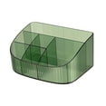 thumbnail image 4 of Soporte multifuncional para brochas de maquillaje, soporte para el cuidado de la piel, estuche de escritorio para cosméticos, caja de cosméticos, grande y verde Sunnimix Estuche de almacenamiento, 4 of 8