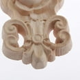 thumbnail image 2 of 1 pieza de aplique de madera tallada para manualidades, sin pintar, aplique para muebles, calcomanía de madera 14x5.5cm, 2 of 8