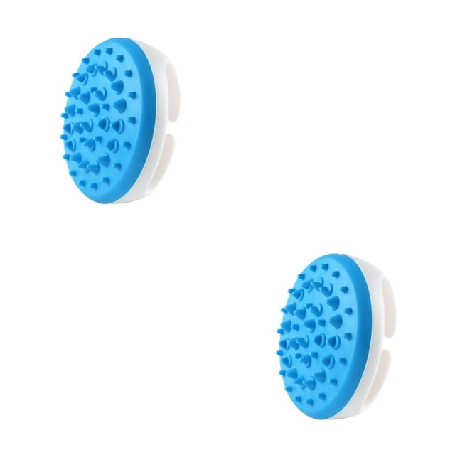 Bewildely cepillo de masaje corporal músculo cintura celulitis masajeador mango relajación belleza desmontable hogar salón herramienta azul Azul 2Conjunto
