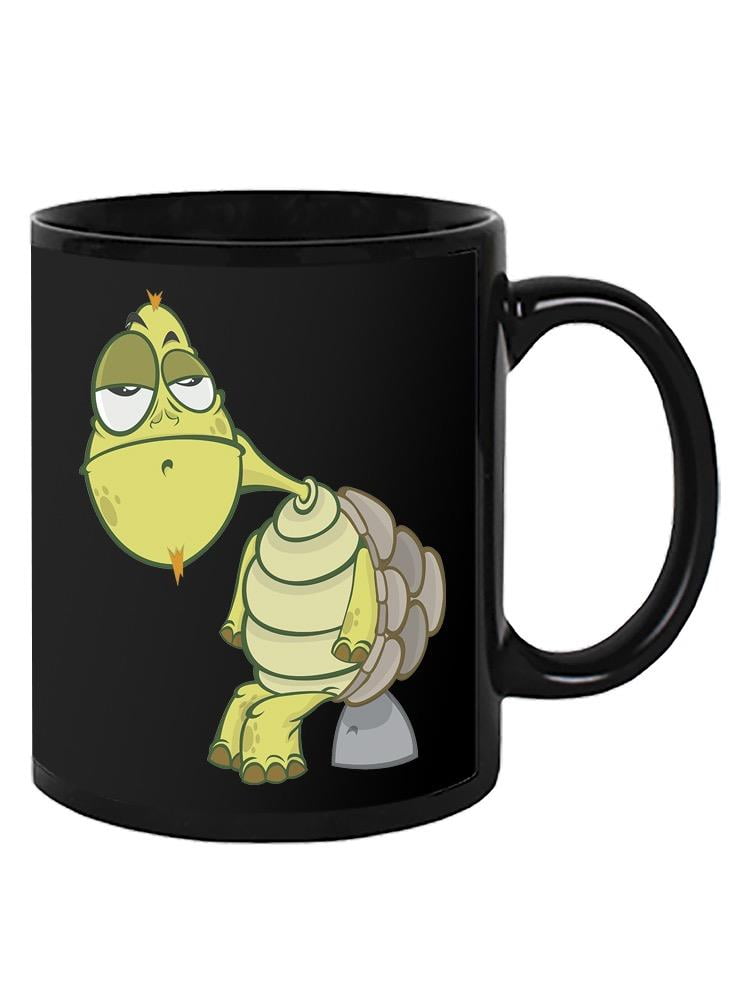 Cartoon Tortoise Bored Art Mug Image by Shutterstock,